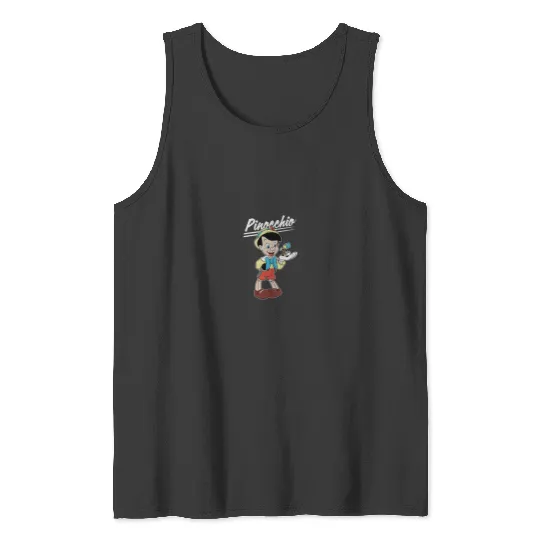 Disneyss Pinocchio And Jiminy Cricket Tank Tops