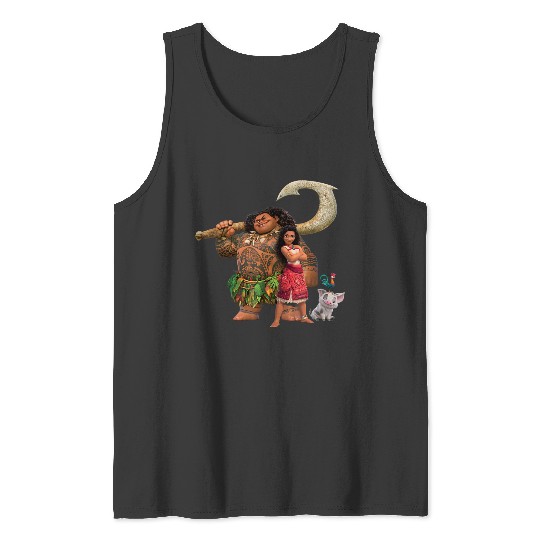 Disney Moana 2 Maui Pua Heihei Ready For A New Adventure Tank Tops