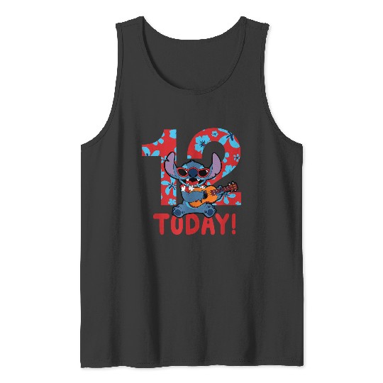 Disney Lilo Stitch Tropical Birthday 12 Years Old Today Tank Tops
