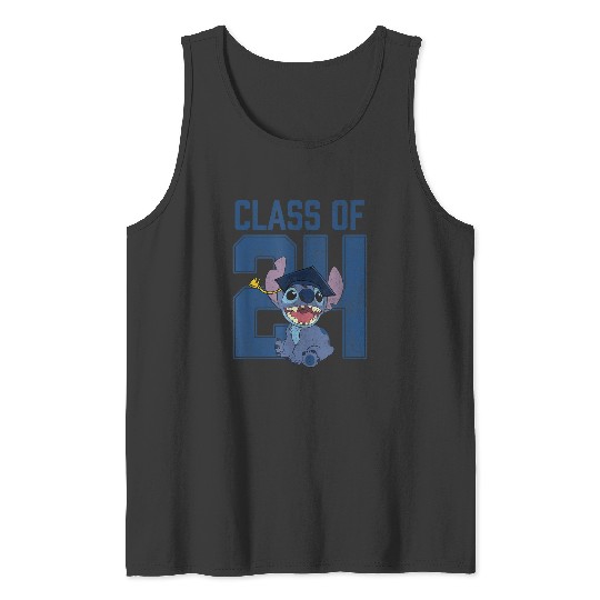Disney Lilo Stitch Class Of 2024 Stitch Collegiate Tank Tops