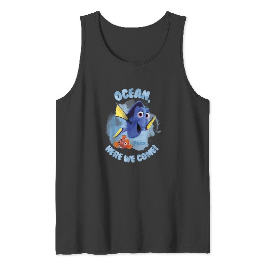 Disneyss Pixars Finding Dory Ocean Here We Come Watercolor Tank Tops