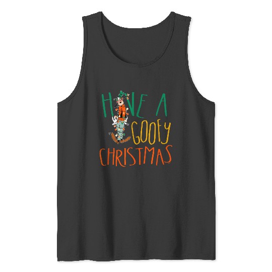 Disney Have A Goofy Christmas 2024 Tangled Lights Funny Tank Tops