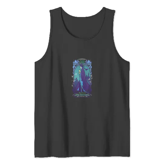 Disney Maleficent The Sorceress Deep Purple Grap Tank Tops