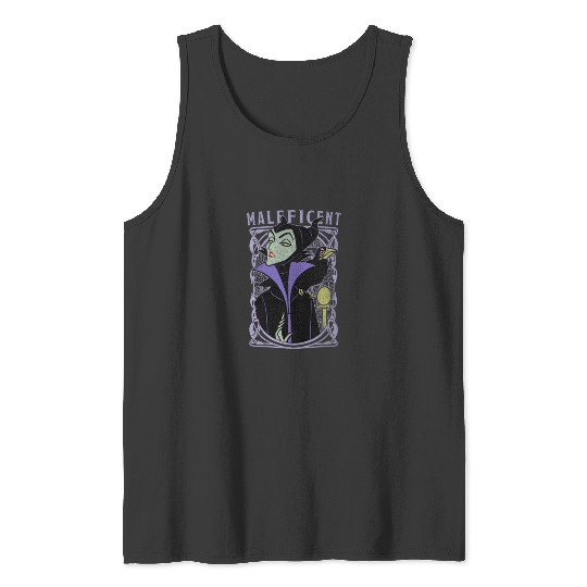 Discover Disney Sleeping Beauty Maleficent Old School Pos Tank Tops