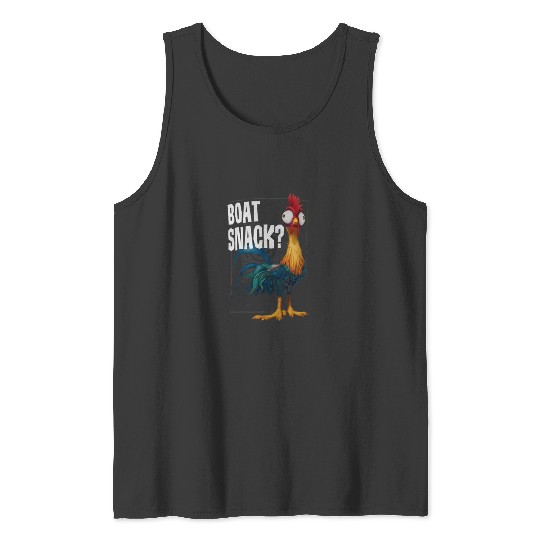 Disney Moana Hei Hei Boat Snack  Style Poster Tank Tops