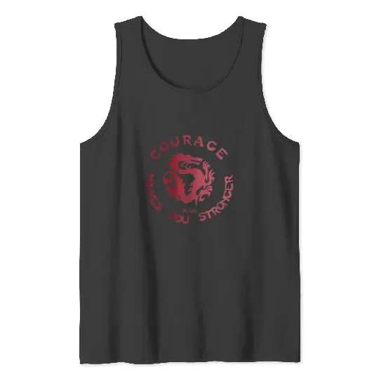 womens disney mulan courage makes you stronger Tank Tops