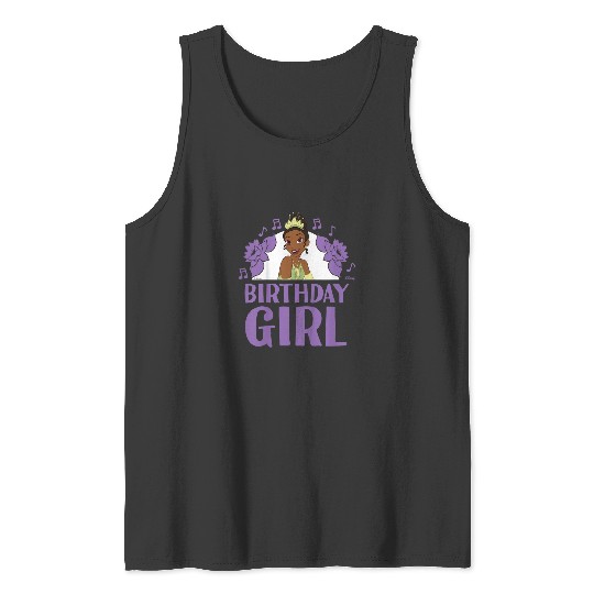 Kids Disney Princess Tiana Birthday Girl Tank Tops