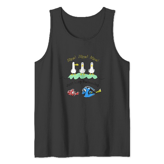 Disneyss Pixars Finding Nemo Dory Seagulls Just Keep Swimming Tank Tops