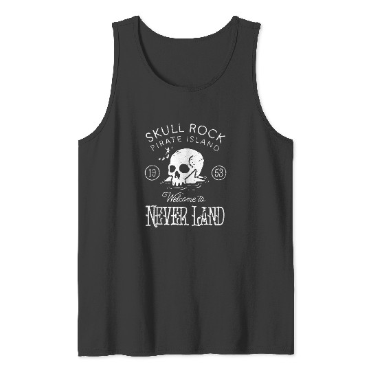 Disneyss Peter Pan Skull Rock Welcome To Never Land Tank Tops