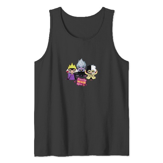 Disney Villains Queen Ursula Cruella Happily NEV Tank Tops