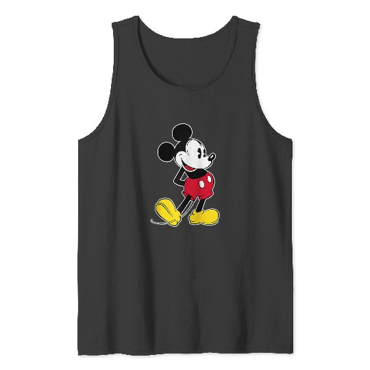 Disney Mickey Mouse Classic Pose Raglan Baseball Tee Tank Tops