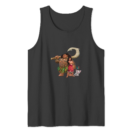 Disney Moana 2 Maui Pua Heihei Ready for a New Adventure Tank Tops