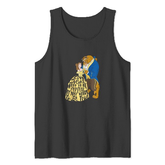 Disneyss Beauty And The Beast True Love Tank Tops