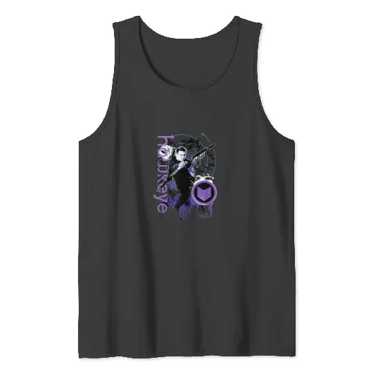 Marvel Hawkeye Disney Plus Target Paint Splatter Tank Tops