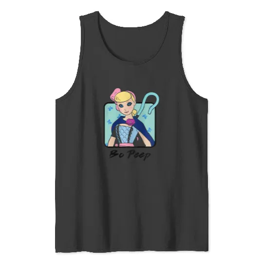 Disneyss Pixars Toy Story 4 Bo Peep Colorful Bust Portrait Tank Tops