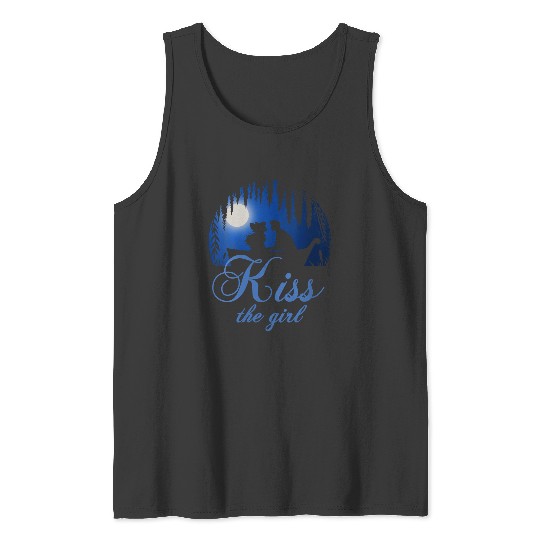 Womens Disney The Little Mermaid The Girl Silhouette V-Neck Tank Tops