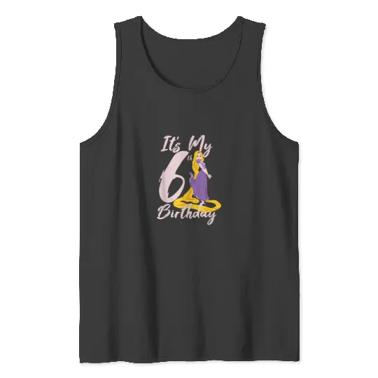Disney Tangled Rapunzel Its My Sixth Birthday Tank Tops