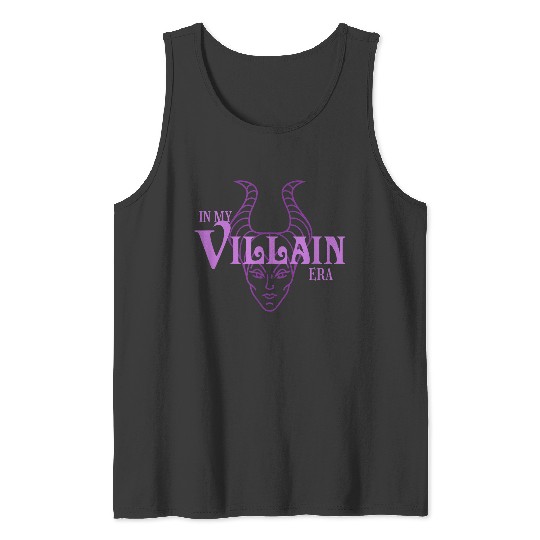 Disney Villains In My Villain Era Maleficent Text Logo Tank Tops