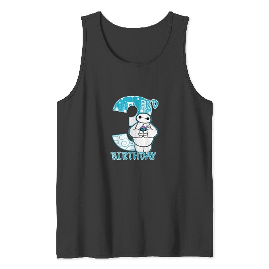 Disney Big Hero 6 Baymax 3rd Birthday Cupcake Po Tank Tops