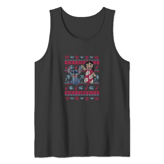 Disney Lilo Stitch Christmas Tropical Style_1 Merry Christmas 2024 Tank Tops