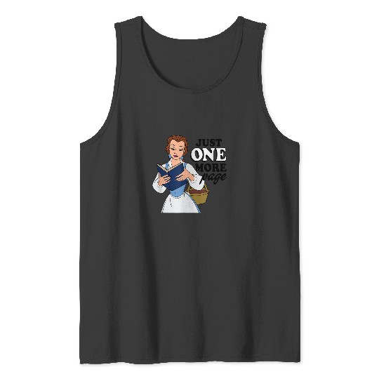 Disney Princess Belle Just One More Page Tank Tops
