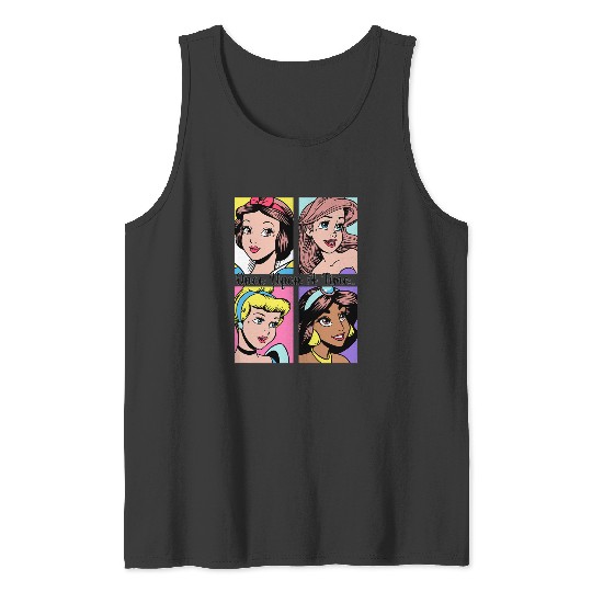 Disney Princess Once Upon A Time... Pop Art Portraits Tank Tops