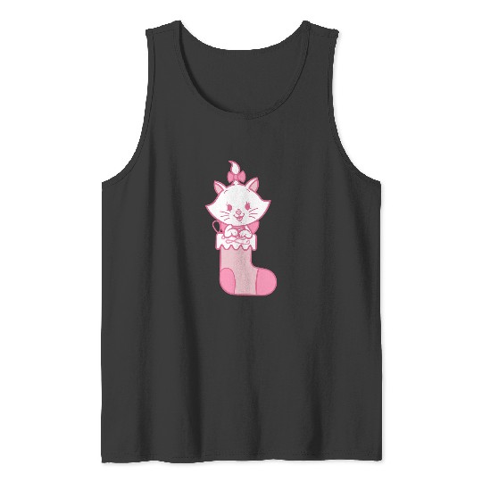 Disney Aristocats Marie Christmas Simple Stocking Tank Tops