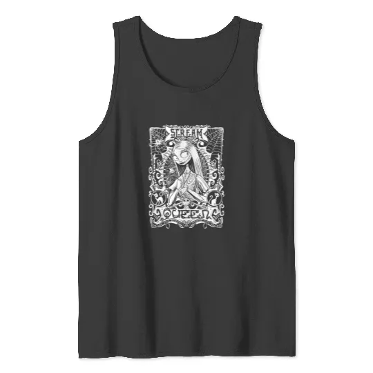 Disney The Nightmare Before Christmas Sally Portrait Merry Christmas 2024 Tank Tops