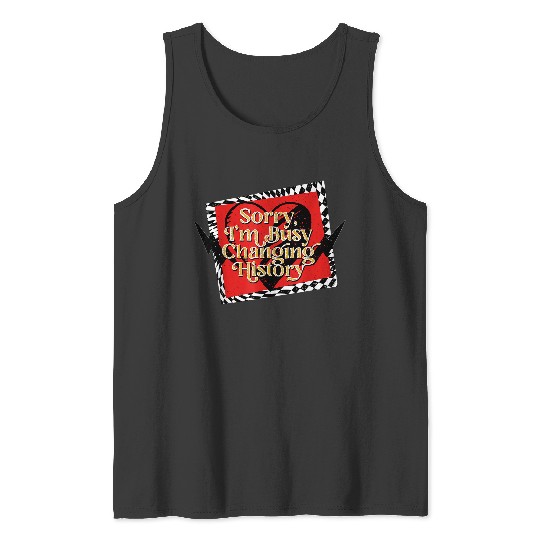 Disney Descendants 4 The Rise Of Red Busy Changing History Tank Tops