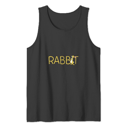 Disney Winnie the Pooh Rabbit Classic Lettering Tank Tops
