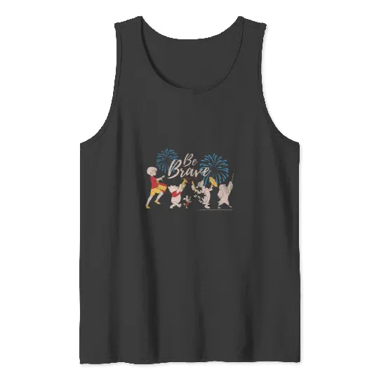 Disney Winnie The Pooh Be Brave 4th Of July Group Tank Tops