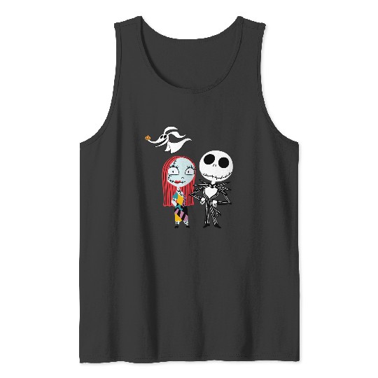 Disney Nightmare Before Christmas Dark Jack And Sally Hoodie Pullover Hoodie Tank Tops