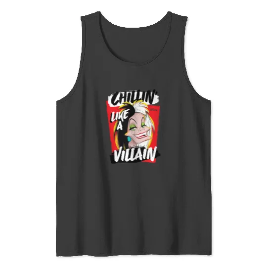 Disney Villains - Cruella Chillin Like A Villain Tank Tops