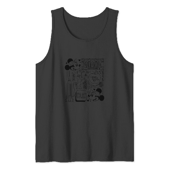 Disney - Minnie Mickey NY Taxi Tank Tops