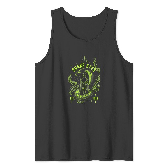 Disney Villains Jafar Snake Eyes Neon Big Chest Portrait Tank Tops