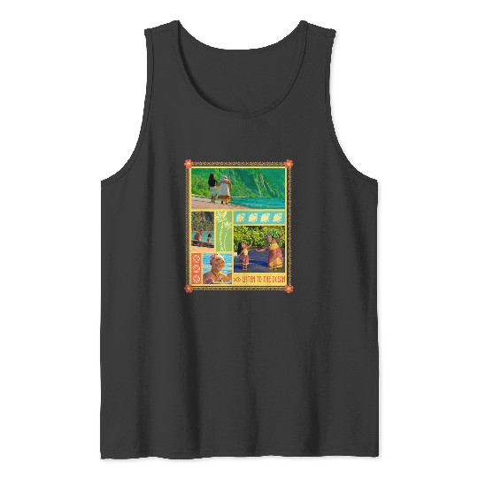 Disney Moana and Gramma Tala Listen to the Ocean Tank Tops
