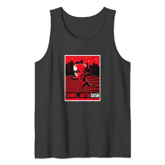 Disney Pixar The Incredibles Dash Sideways Gotta Dash Tank Tops