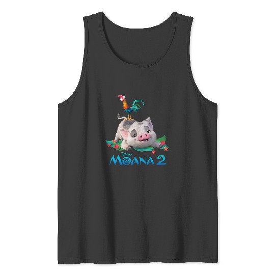 Disney Moana 2 Pua and Heihei with  Movie Logo Tank Tops