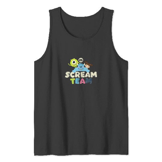 Disney Pixar Monsters Inc Scream Team Adorable C Tank Tops