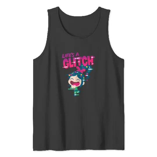 Disney Ralph Breaks the Internet Vanellope Glitch Tank Tops