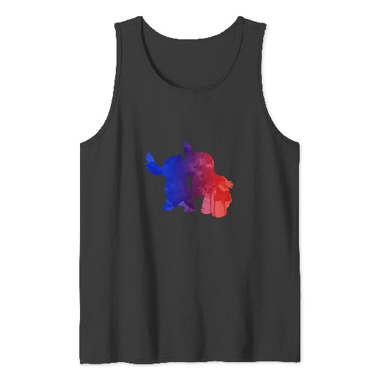 Airbrush Stitch Gift For Fans, Stitch Eras Tour , Stitch Shirt, Disney Land Lilo and Stitch Tank Tops