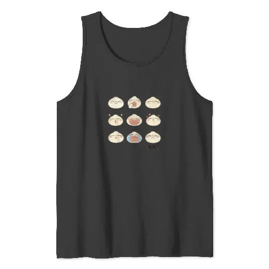 Disney Pixar Bao Nine Feelings Of Dumpling Emoti Tank Tops