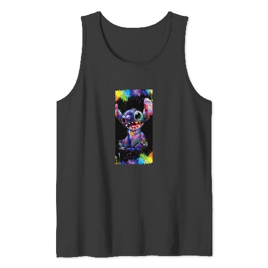 colorfull stitch Sticker1, Stitch Eras Tour , Stitch Shirt, Disney Land Lilo and Stitch Tank Tops