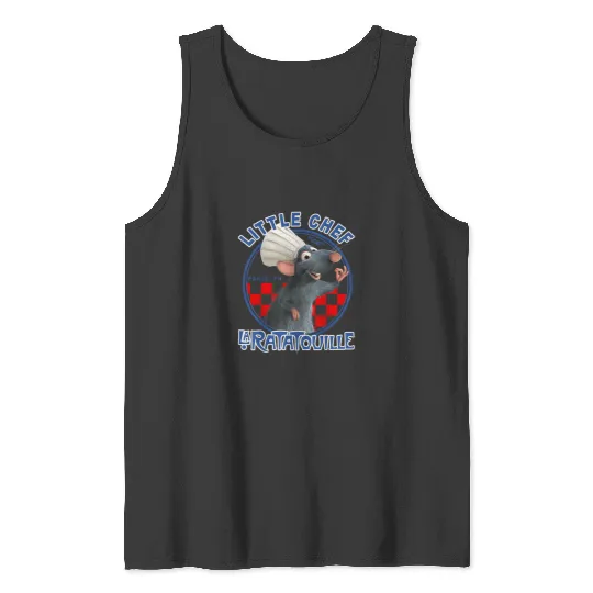 Disney Pixar Ratatouille Remy Little Chef  Badge Tank Tops