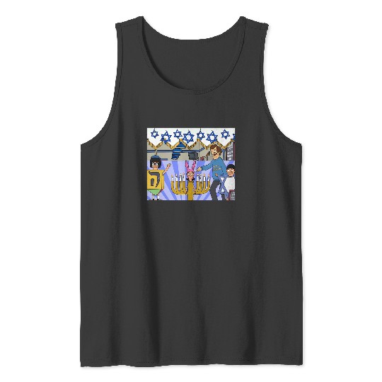 BobS Burgers Says Happy Hanukkah Tank Tops