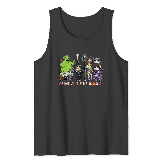 Disneyss The Nightmare Before Christmas Fall Family Trip 2024 Tank Tops