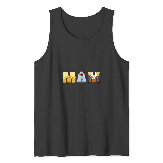 Disney Beauty and the Beast Belle Mother’s Day Birthday Mom Tank Tops