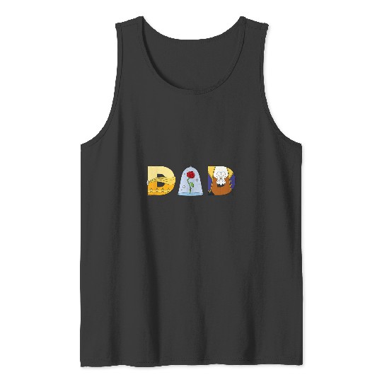 Disney Beauty and the Beast Belle Father’s Day Birthday Dad Tank Tops