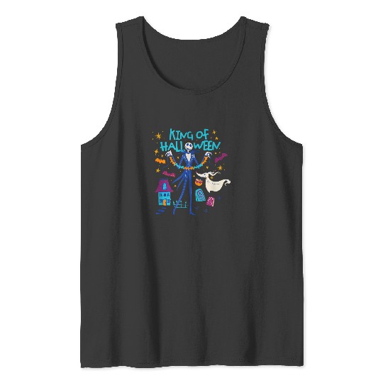 King Of Halloween Jack And Zero T-Shirt The Nightmare Before Christmas Halloween Shirt Let'S Oogie Boogie Disneyland Halloween Tank Tops