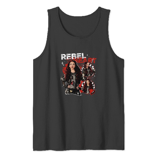 Disney Descendants The Rise Of Red Rebel At Heart Big Logo Tank Tops